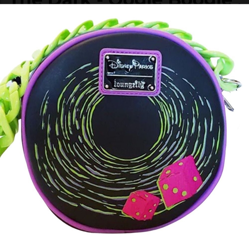Disney Parks Oogie Boogie Loungefly Crossbody Glows in the Dark NWT - Picture 3 of 9